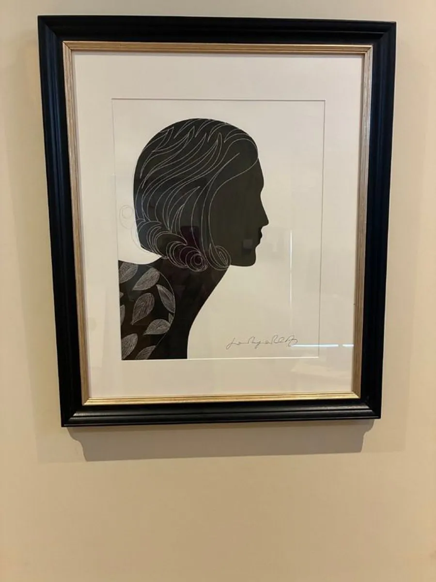 Large Framed Silhouette - Image 1