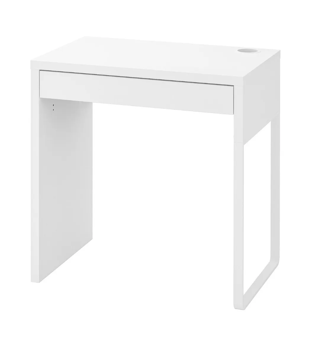MICKE Desk – White – Excellent Condition - Image 1