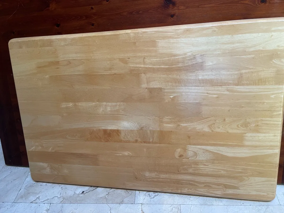 As New - Solid 4Ft Wooden Kitchen Dining Table - Image 2