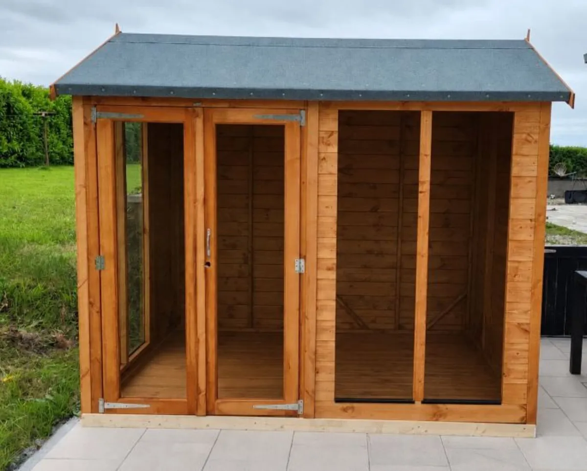 🏡 8x6 Deluxe Apex Garden Summerhouse – IN STOCK - Image 1