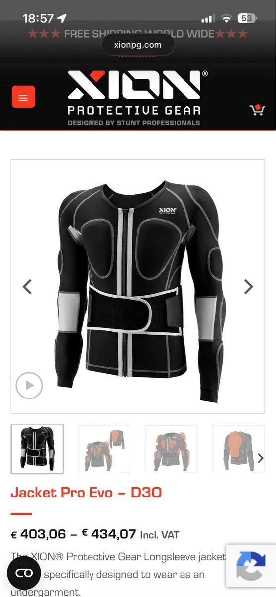 Xion pro armour shirt and pants - Image 1