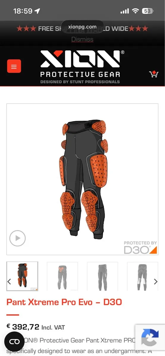 Xion pro armour shirt and pants - Image 2