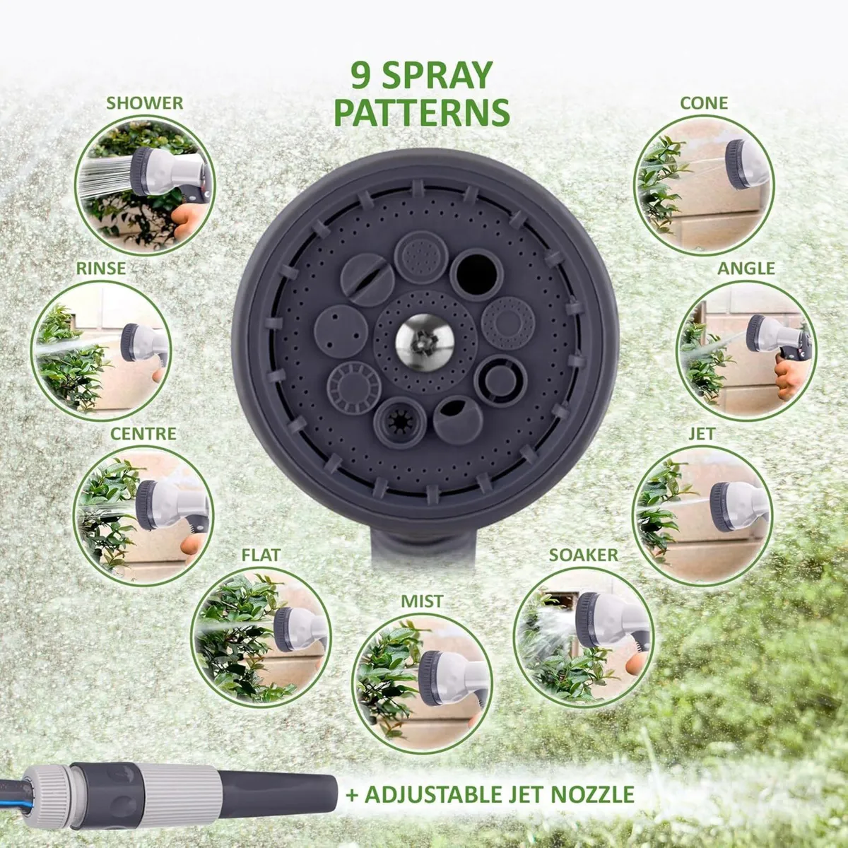 Hose Reel 30m Wall Mounted Garden with Auto - Image 4
