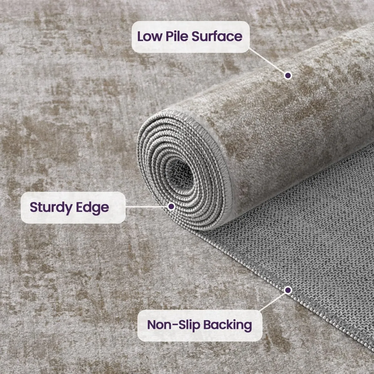 Modern Abstract Area Rugs for Living Room 244 - Image 3