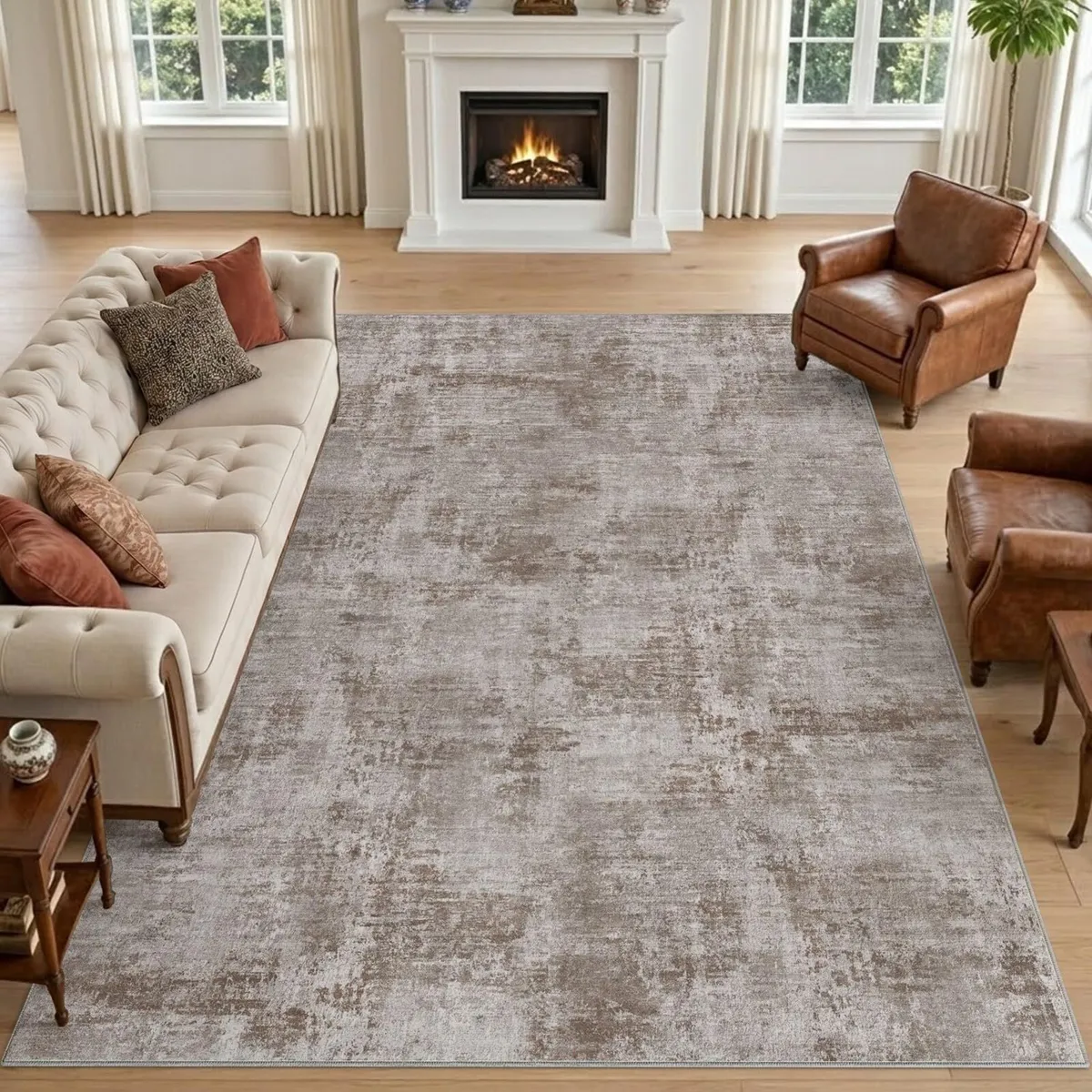Modern Abstract Area Rugs for Living Room 244 - Image 1