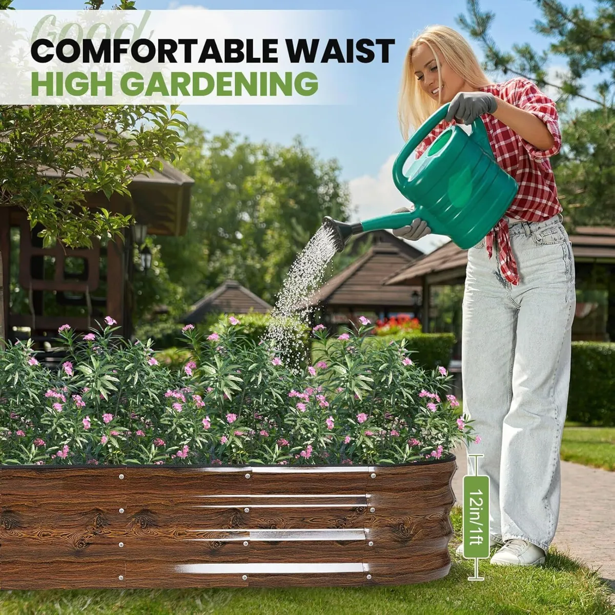 Galvanized Raised Garden Bed Kit Grain 1pcs - Image 2