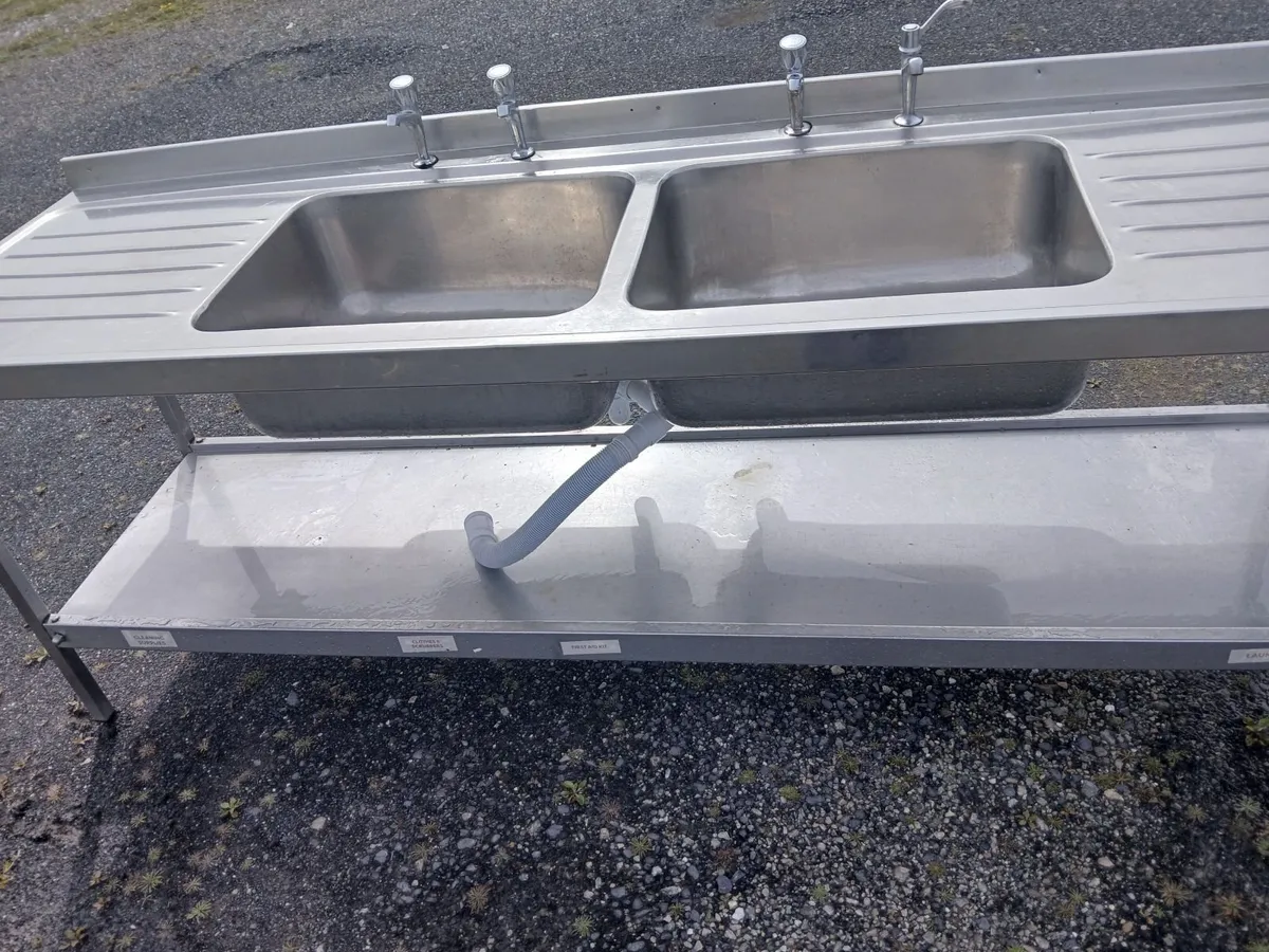 Stainless steel cabbinet double sink unit delivere - Image 4