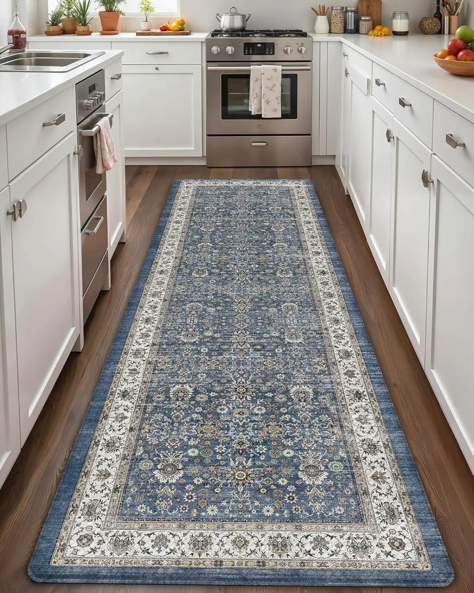 Kitchen Floor Mat Faded Vintage Anti Fatigue - Image 1