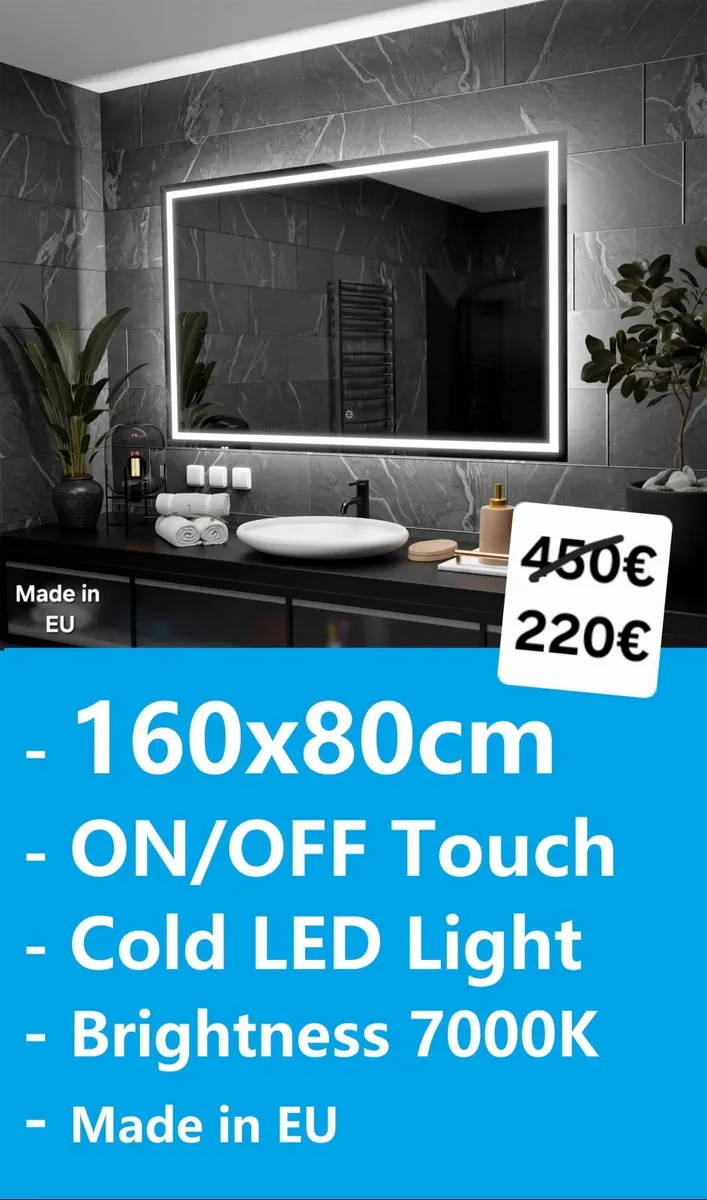 LED Bathroom Mirror Makeup Cosmetic Bright Light - Image 2