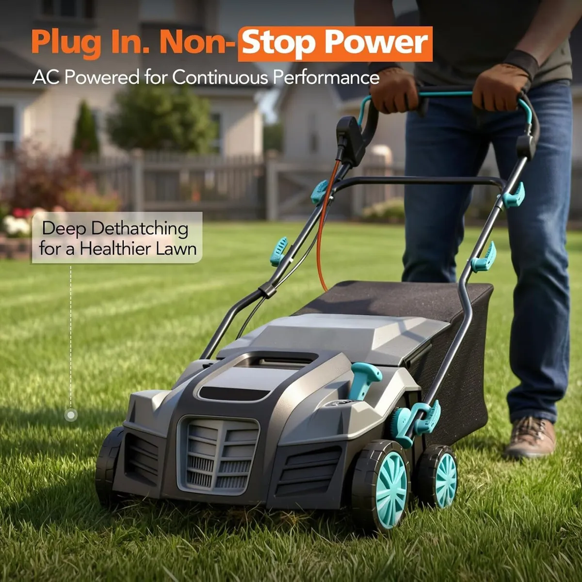 2000W Electric Lawn Scarifier and Aerator - Image 4