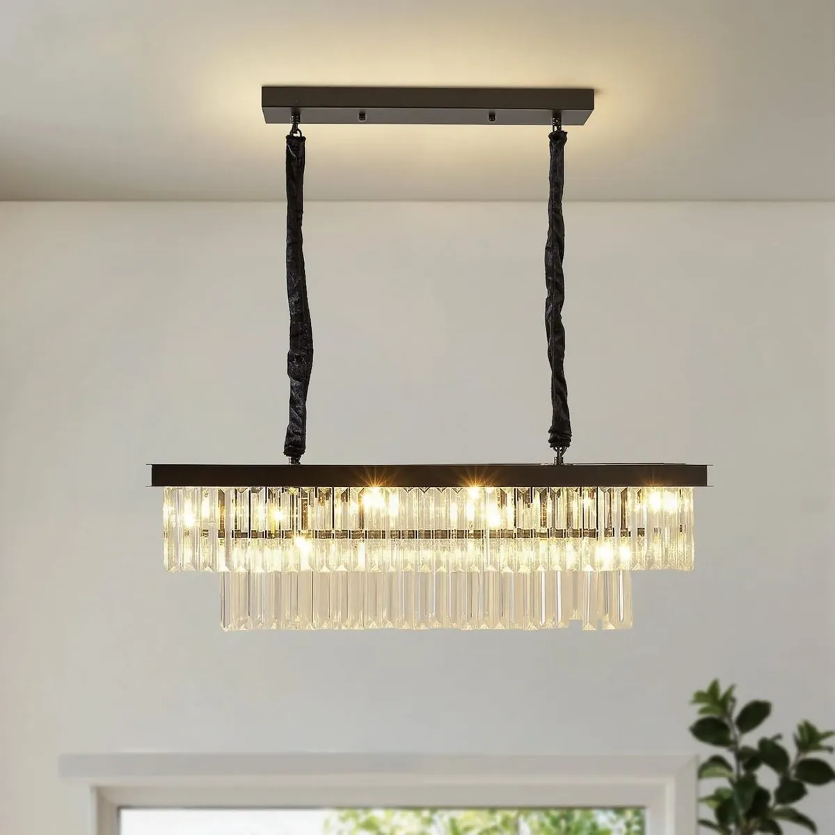 Modern Crystal Chandelier Lighting 8 Lights - Image 1