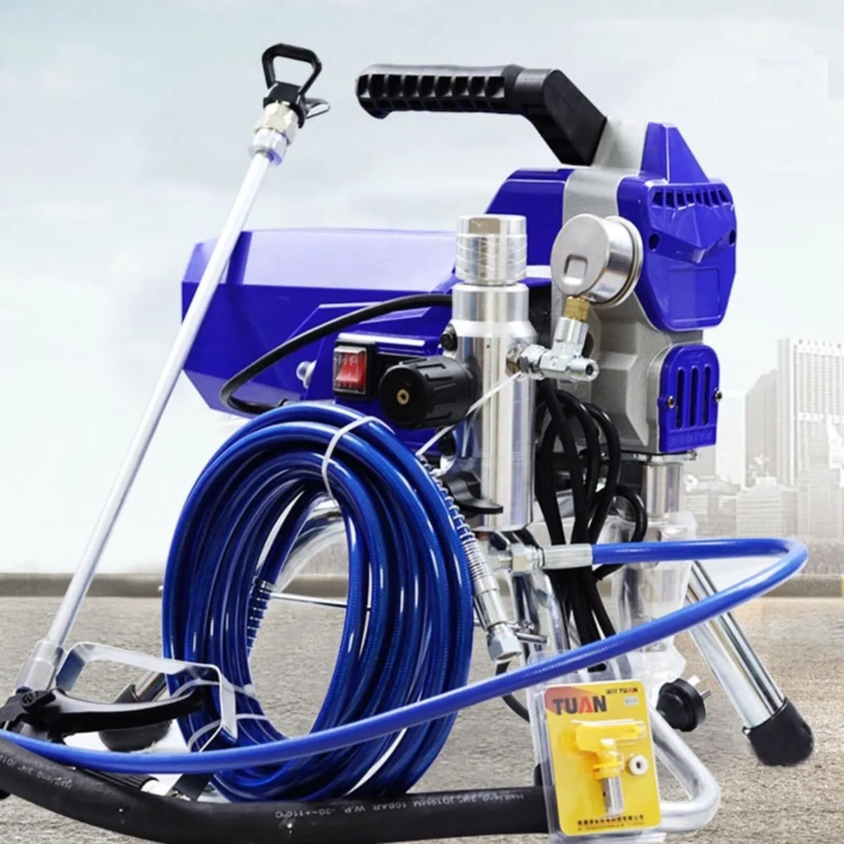 High Pressure Airless Paint Sprayer Machine Blue - Image 2