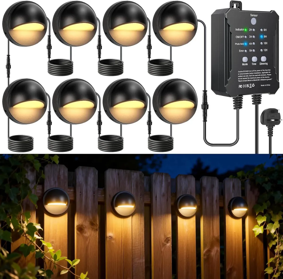 Garden Lights Mains Powered with Timer - Image 1