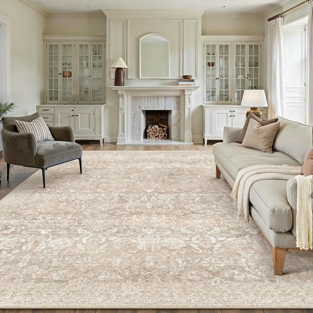 Vintage Rugs Living Room Area Rug Large - Image 1
