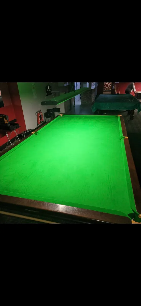 12 x 6 ft snooker table. 
Complete. 
Disassembled. - Image 1