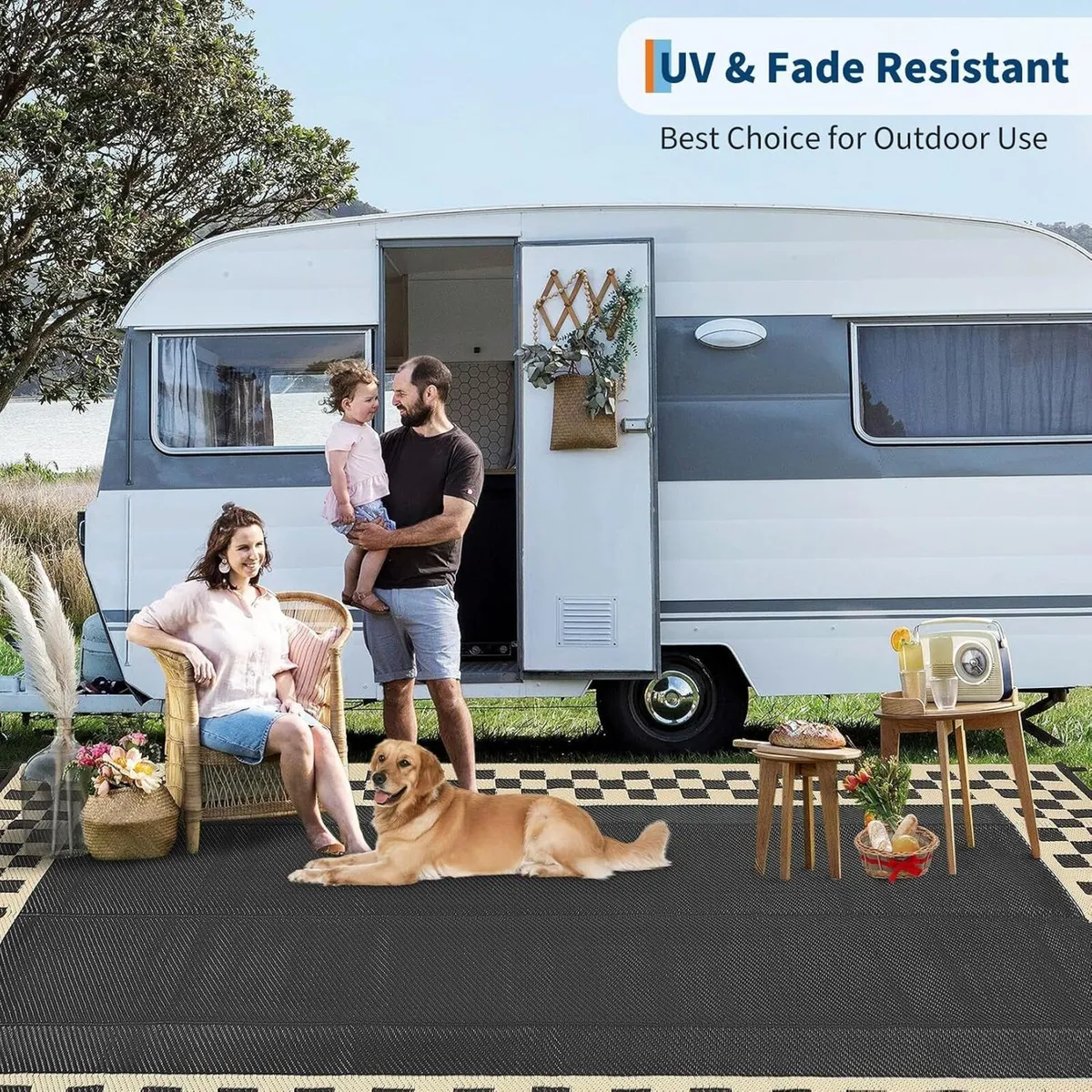Outdoor Rug Portable Reversible - Image 3