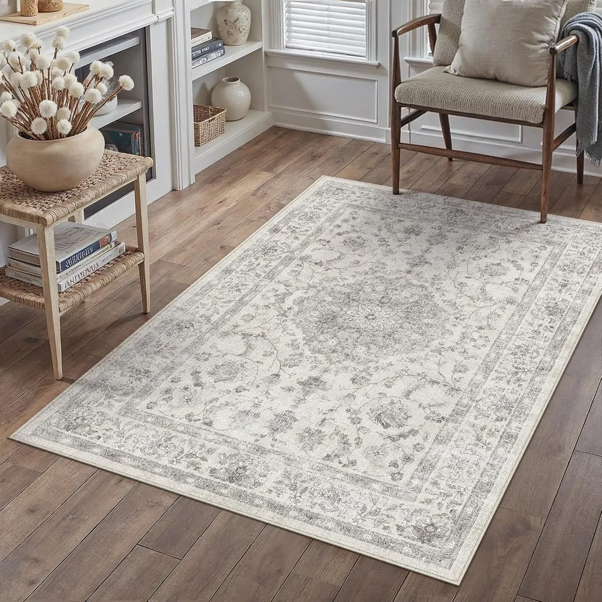 Rugs Living Room Vintage Machine Washable Non - Image 2