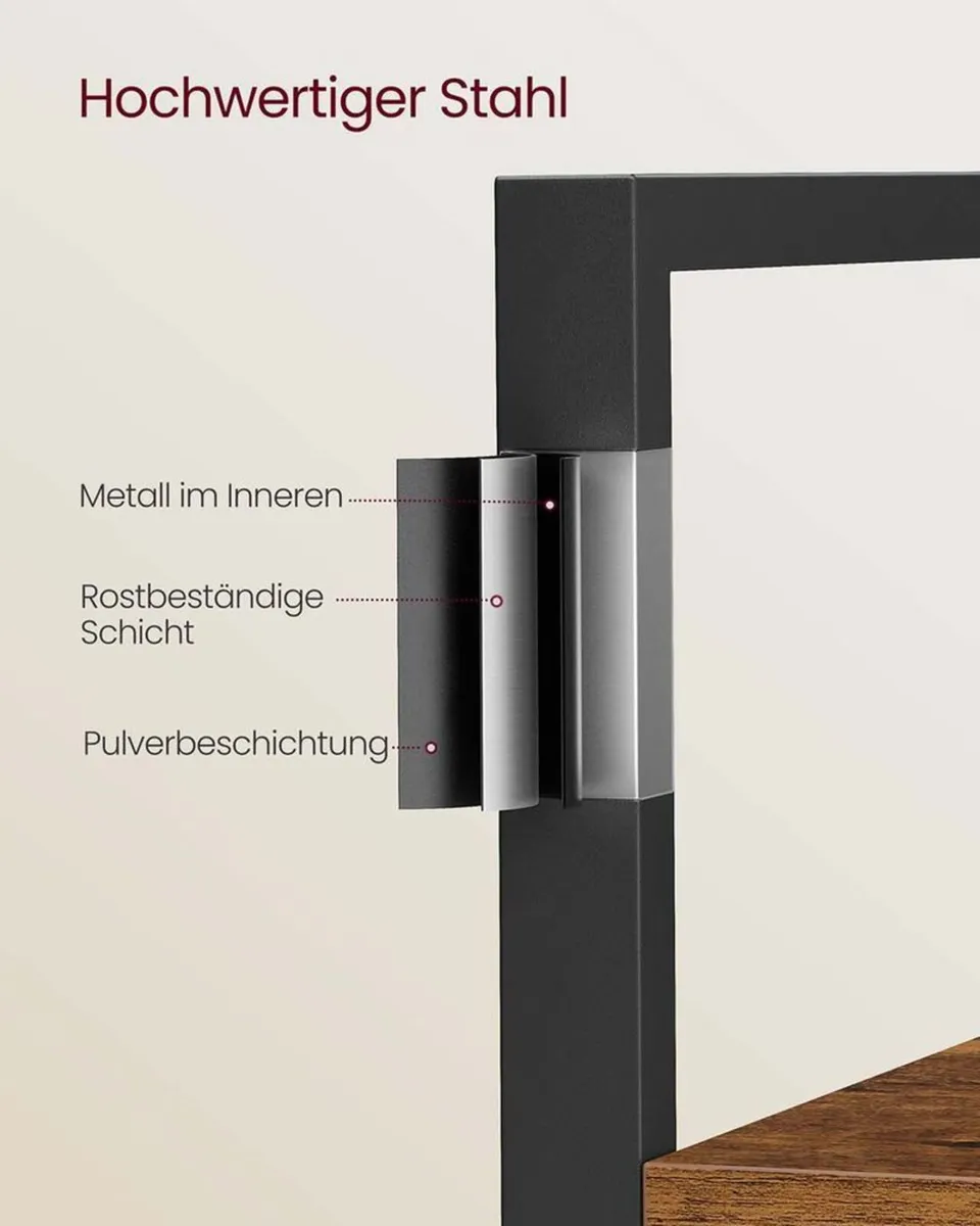 Industrial Bookcase with Storage Shelves - Image 4