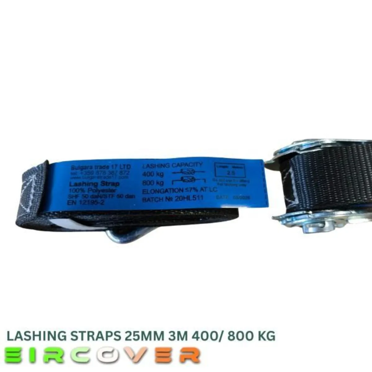 Lashing Ratchet Tie Down Straps - 25mm /3m /400kg - Image 3