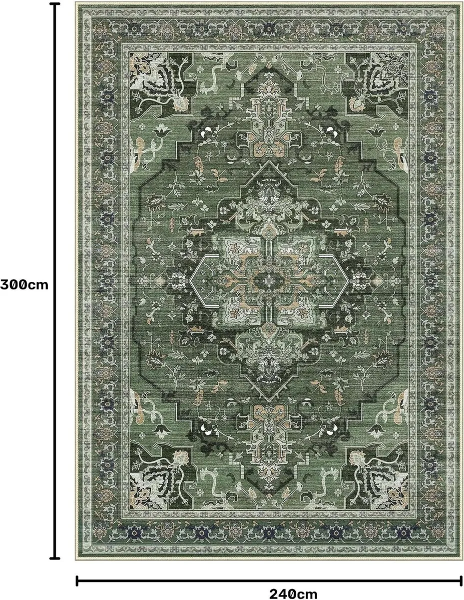 Rugs Living Room Washable Short Pilenon Slip - Image 2