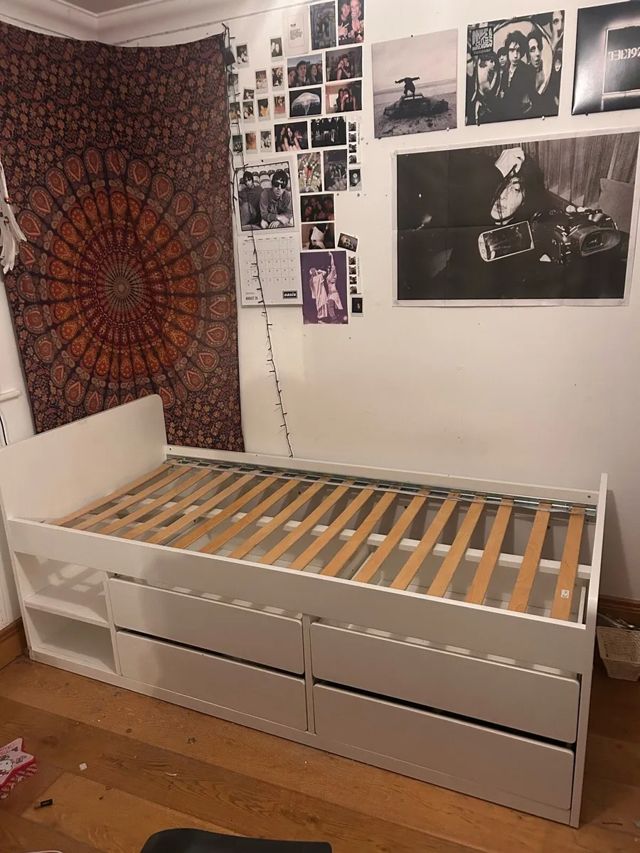 IKEA Single bed with storage - Image 1