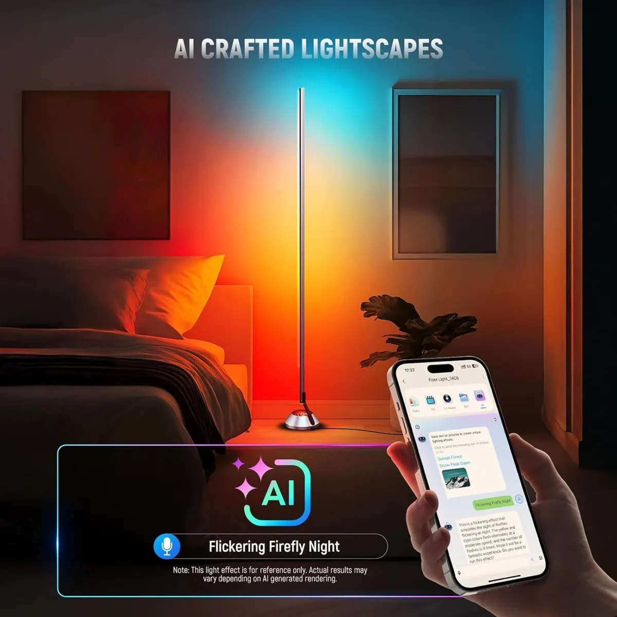 Smart RGB Ic W Floor Lamp 1500lm LED - Image 3