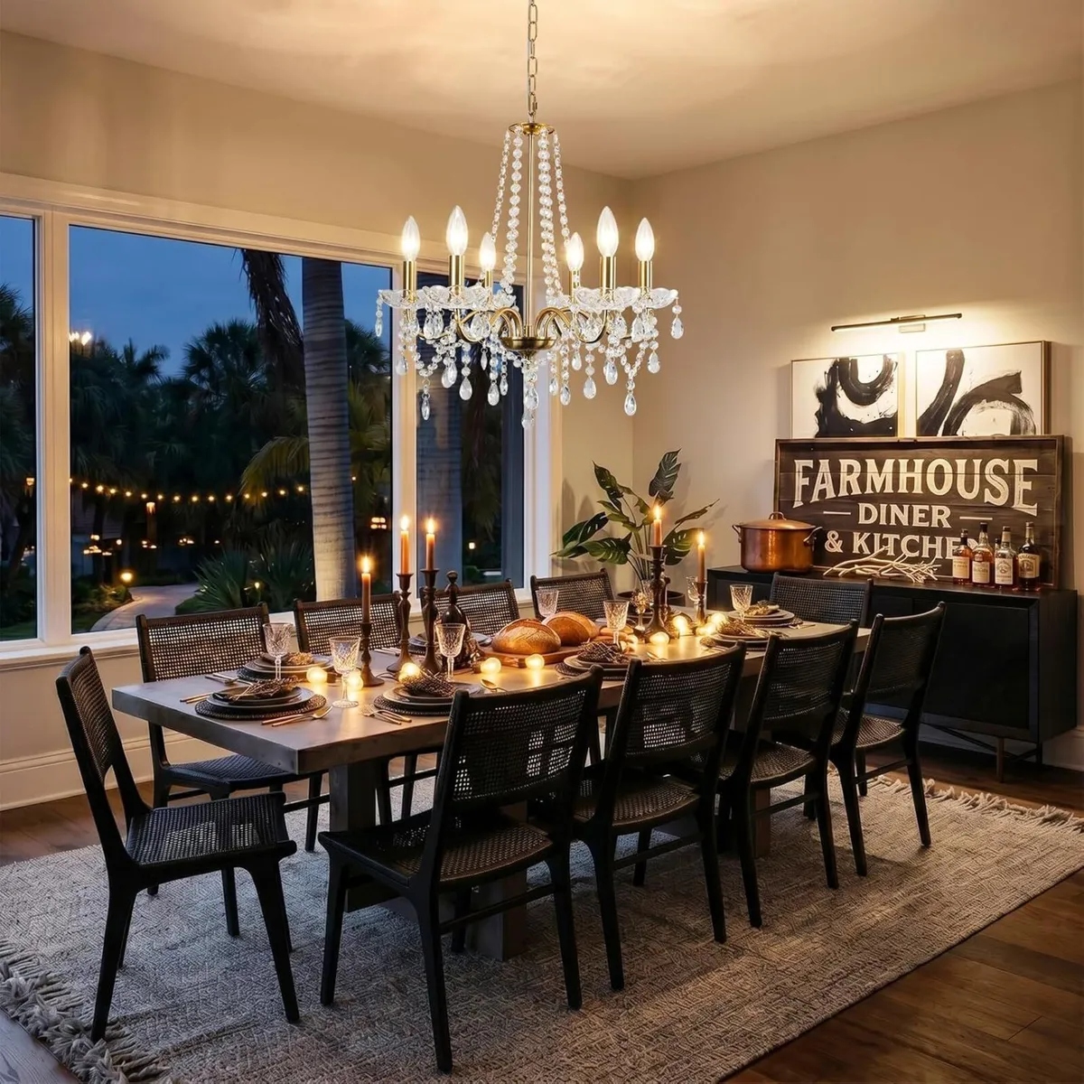 Chandeliers Ceiling Lights 6 Modern Crystal Light - Image 2
