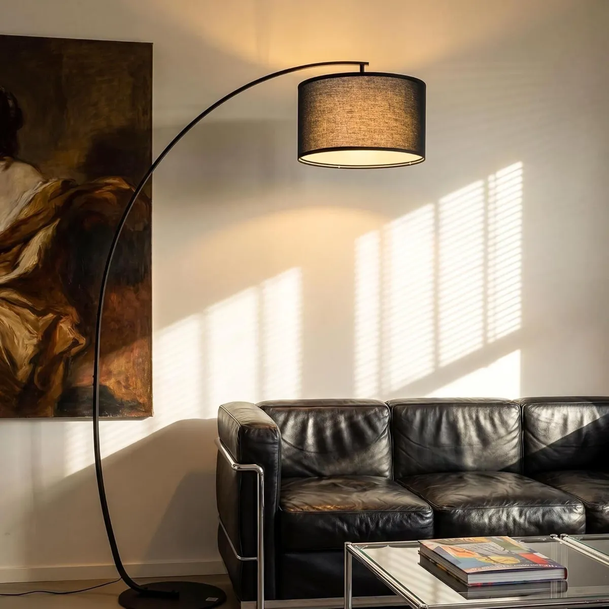 Modern Arc Floor Lamp for Living Room - Image 1