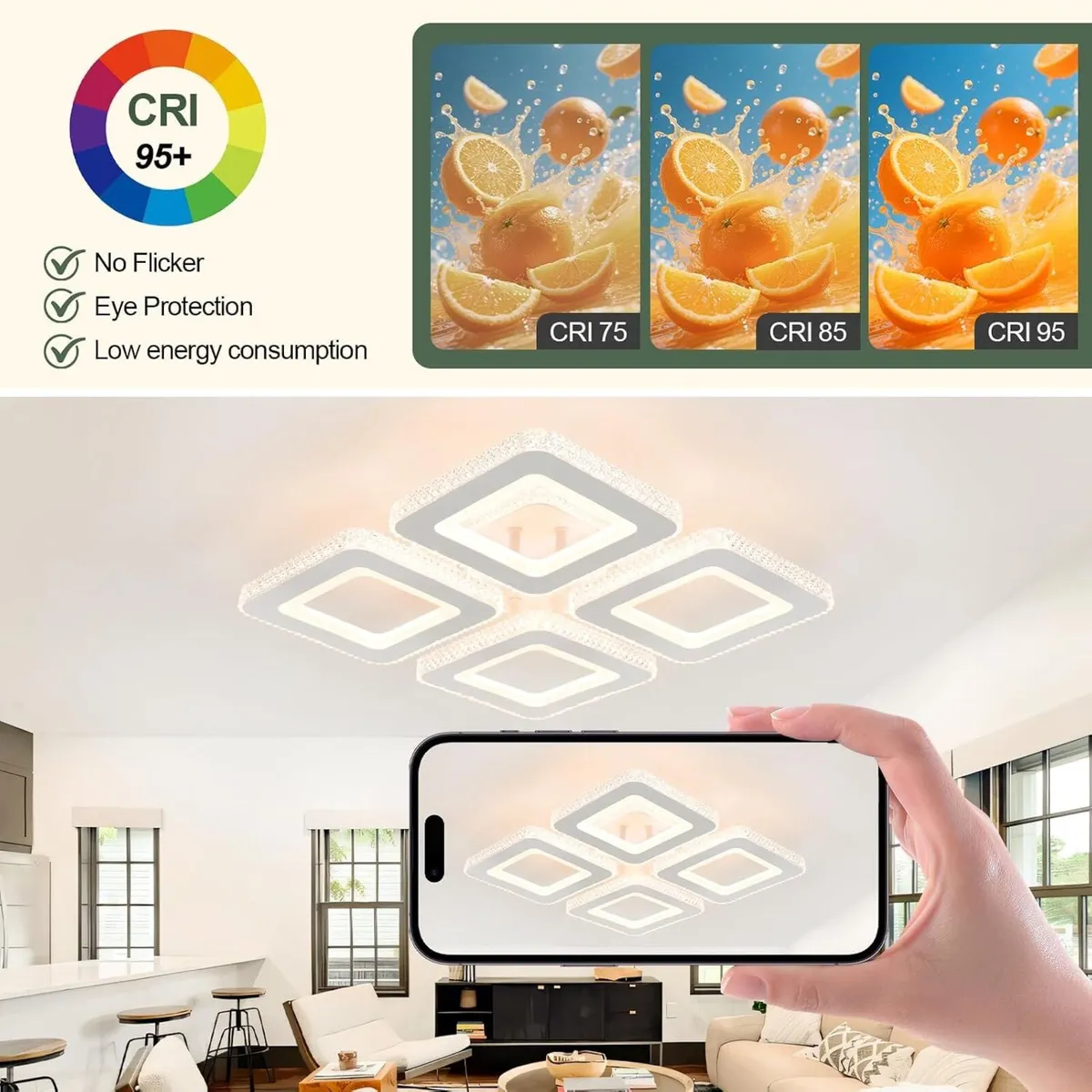 50W LED Ceiling Light 3606lm Dimmable Lights - Image 3