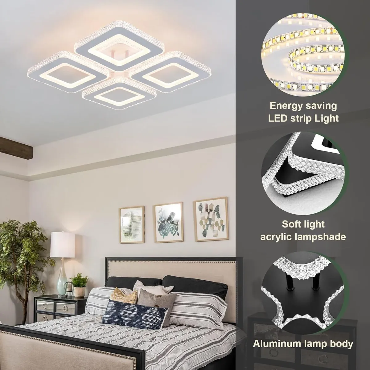 50W LED Ceiling Light 3606lm Dimmable Lights - Image 4