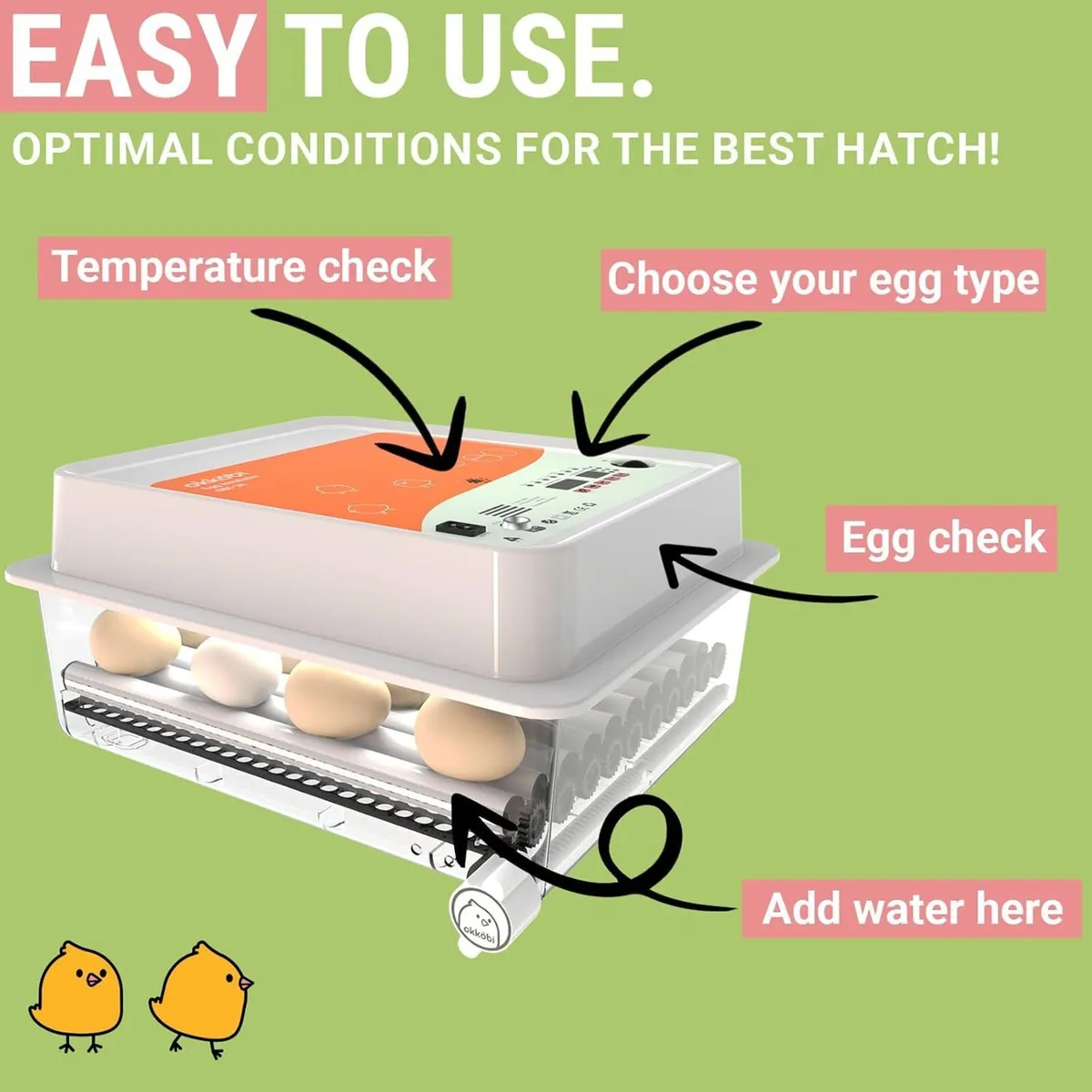 36 Egg Auto Turning Poultry Incubator - Image 2