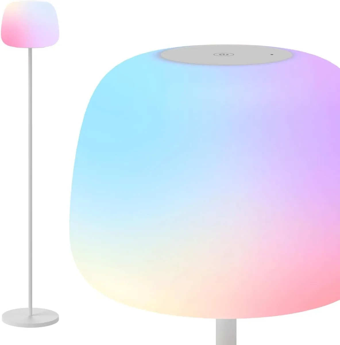Lantern Floor Lamp Halo Gradient with Silicone - Image 1