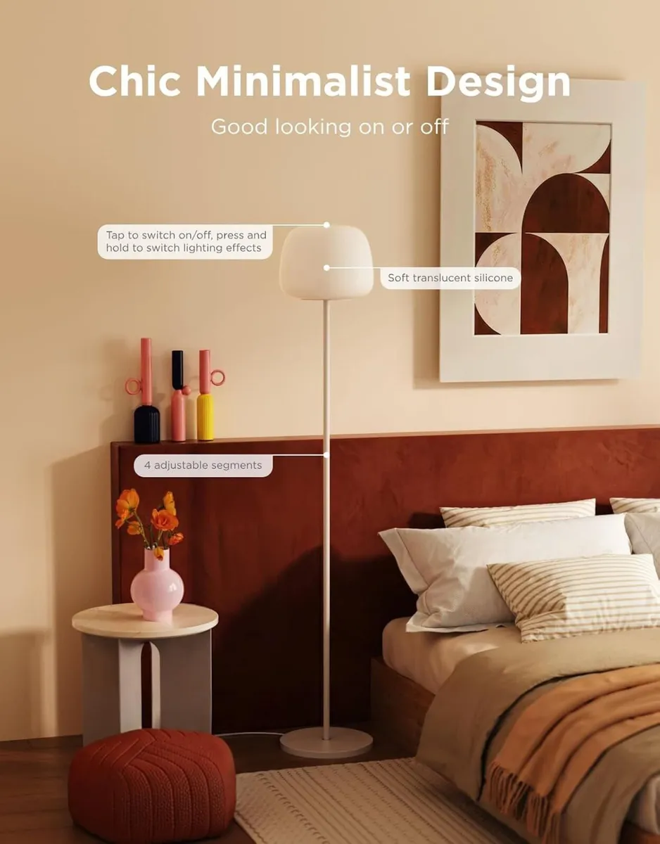 Lantern Floor Lamp Halo Gradient with Silicone - Image 4
