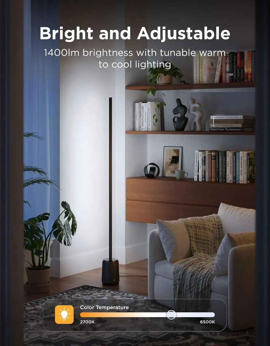 LED Floor Lamp 3 Lite Rgbicww 1400lm Smart - Image 3