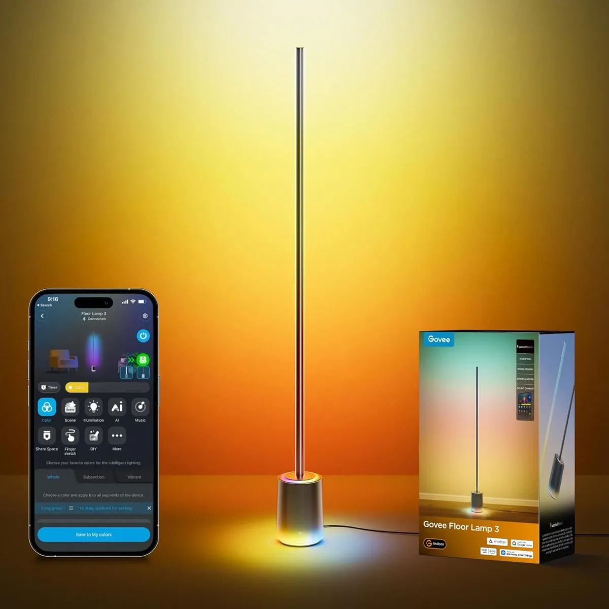 Floor Lamp 3 with Luminblend+ Technology Rgbwwic - Image 1