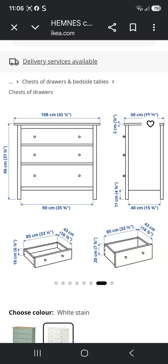 Ikea Chest of Drawers - Image 4