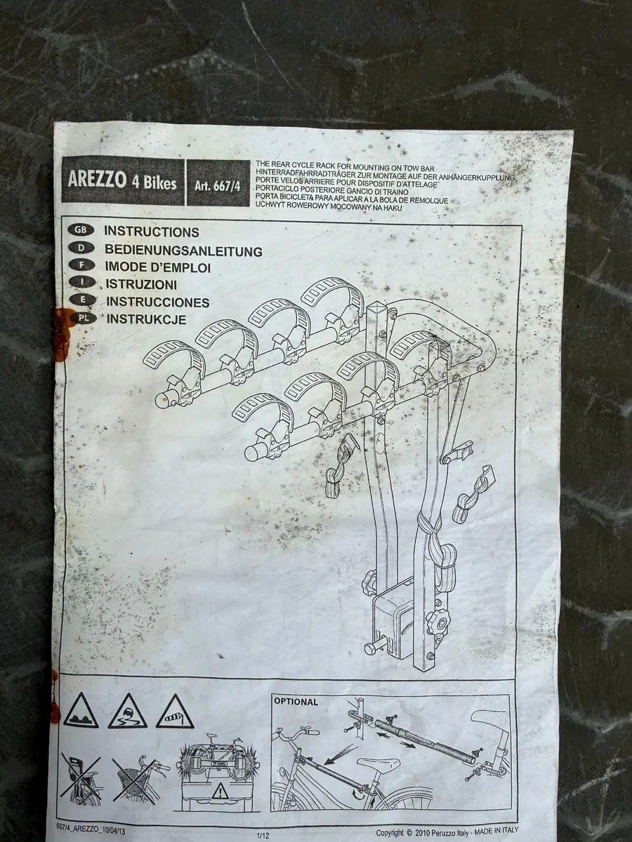 bike rack - hitch mount - arezzo - 4 bikes - Image 3