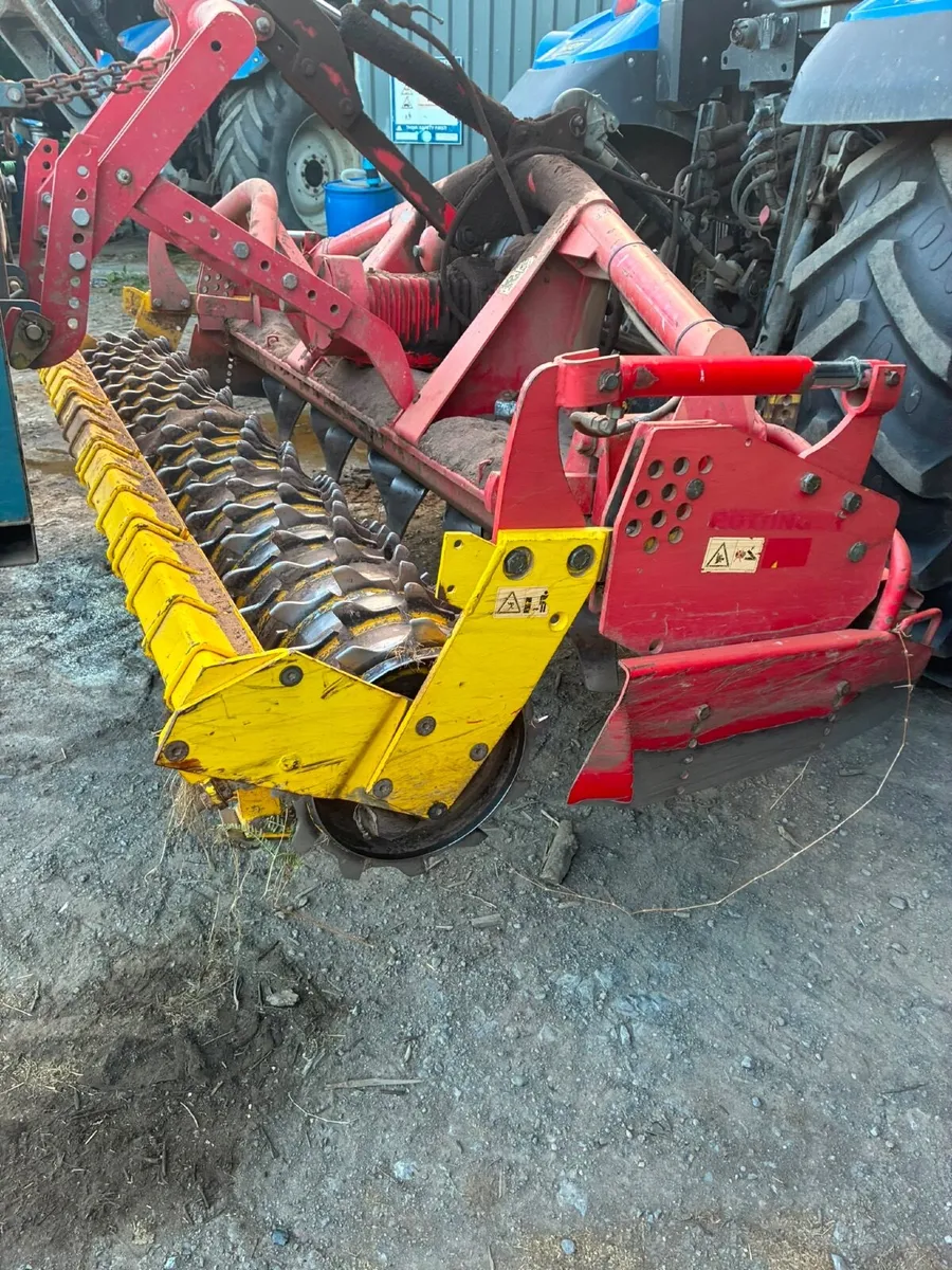Pottinger Power Harrow & Walsh Grass Seed Box - Image 1
