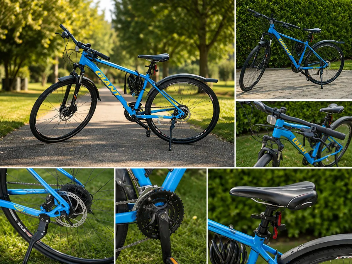 Giant Hybrid Bike - Disc Brakes - Mudguards - Image 2