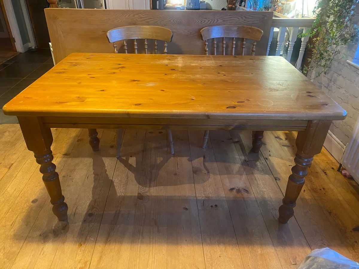 Solid Pine Table - Image 2