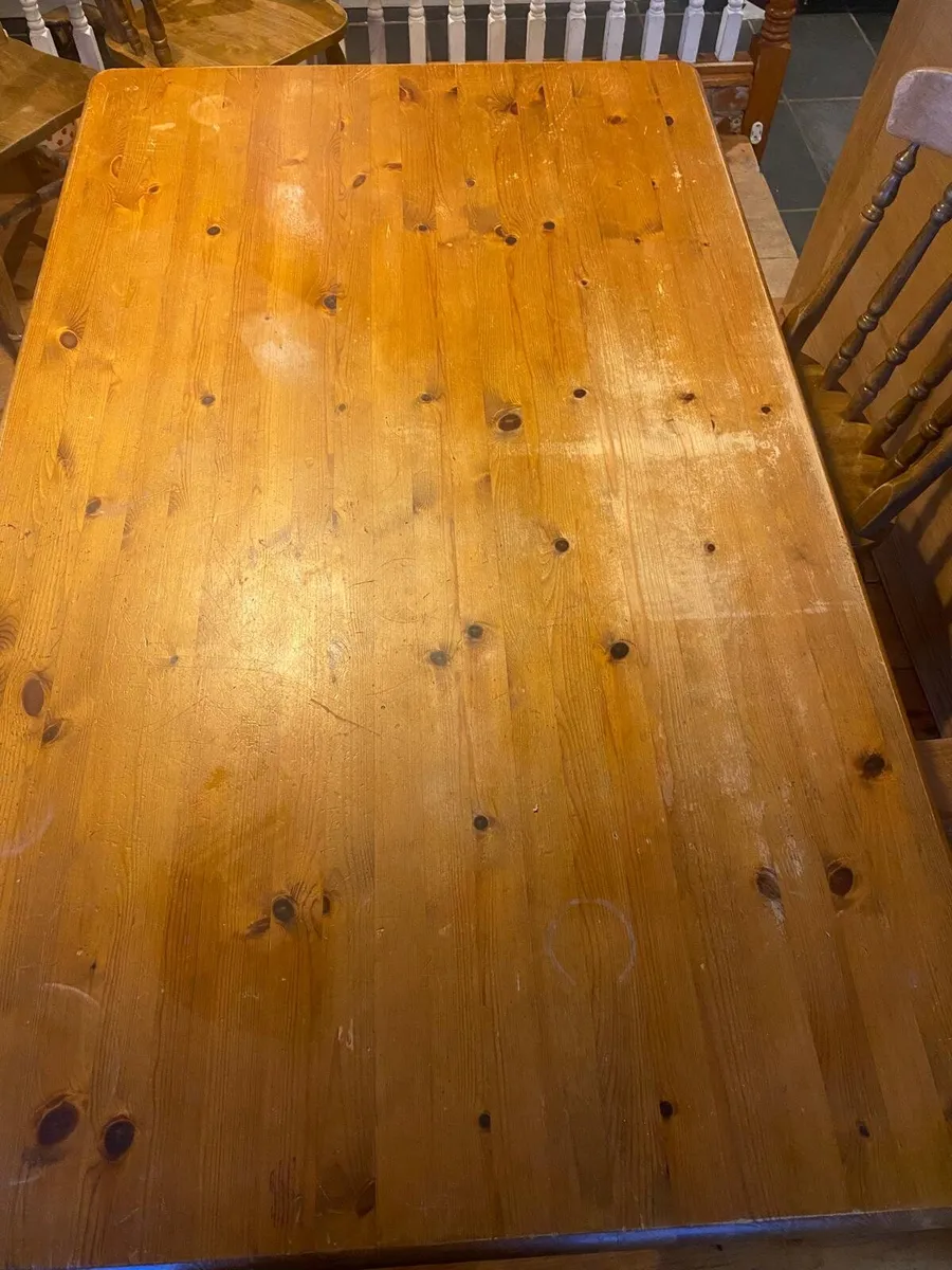 Solid Pine Table - Image 4