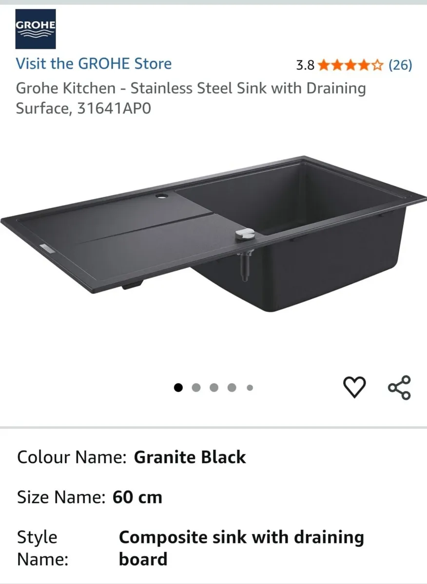 kitchen sink Grohe brand.