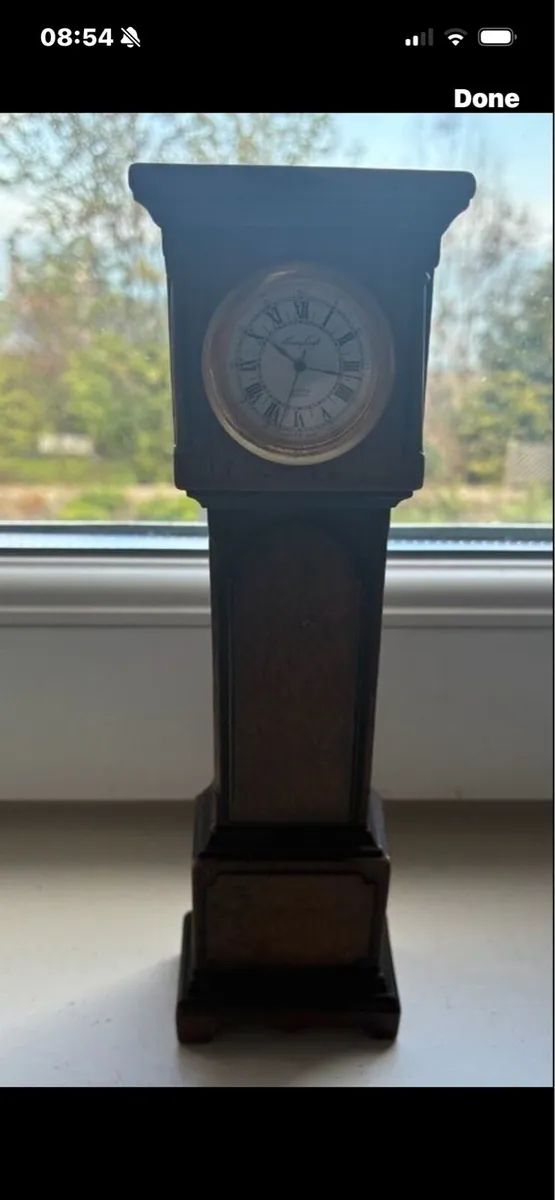 Vintage Miniature Grandfather Clock - Image 1