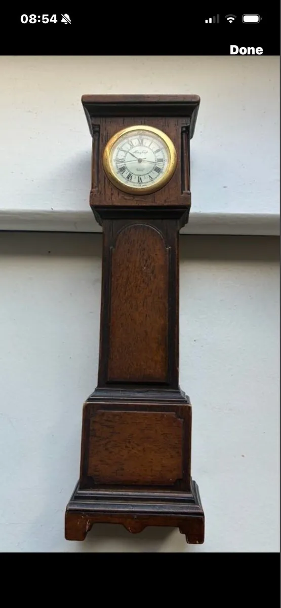 Vintage Miniature Grandfather Clock - Image 2