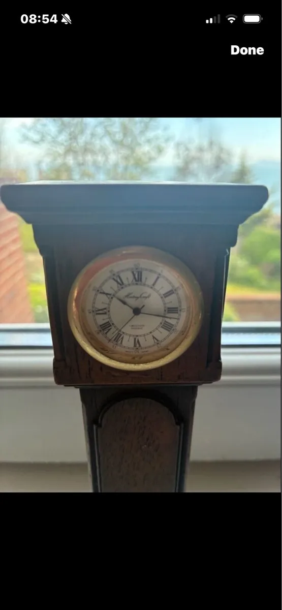 Vintage Miniature Grandfather Clock - Image 3