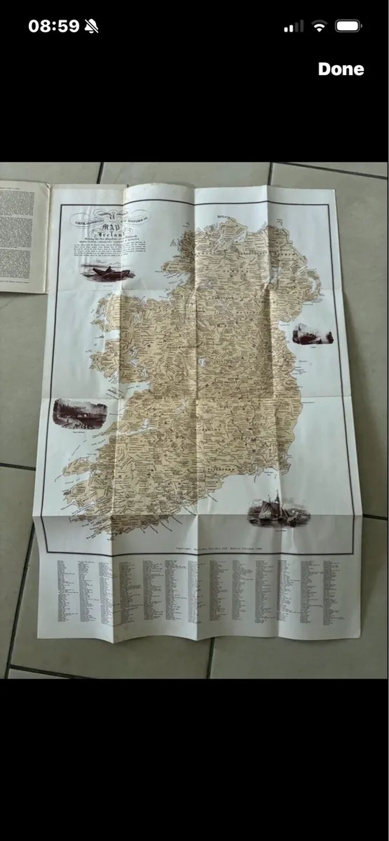 Genealogigal & Historical Map of Ireland - Image 1