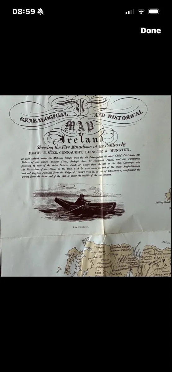 Genealogigal & Historical Map of Ireland - Image 2