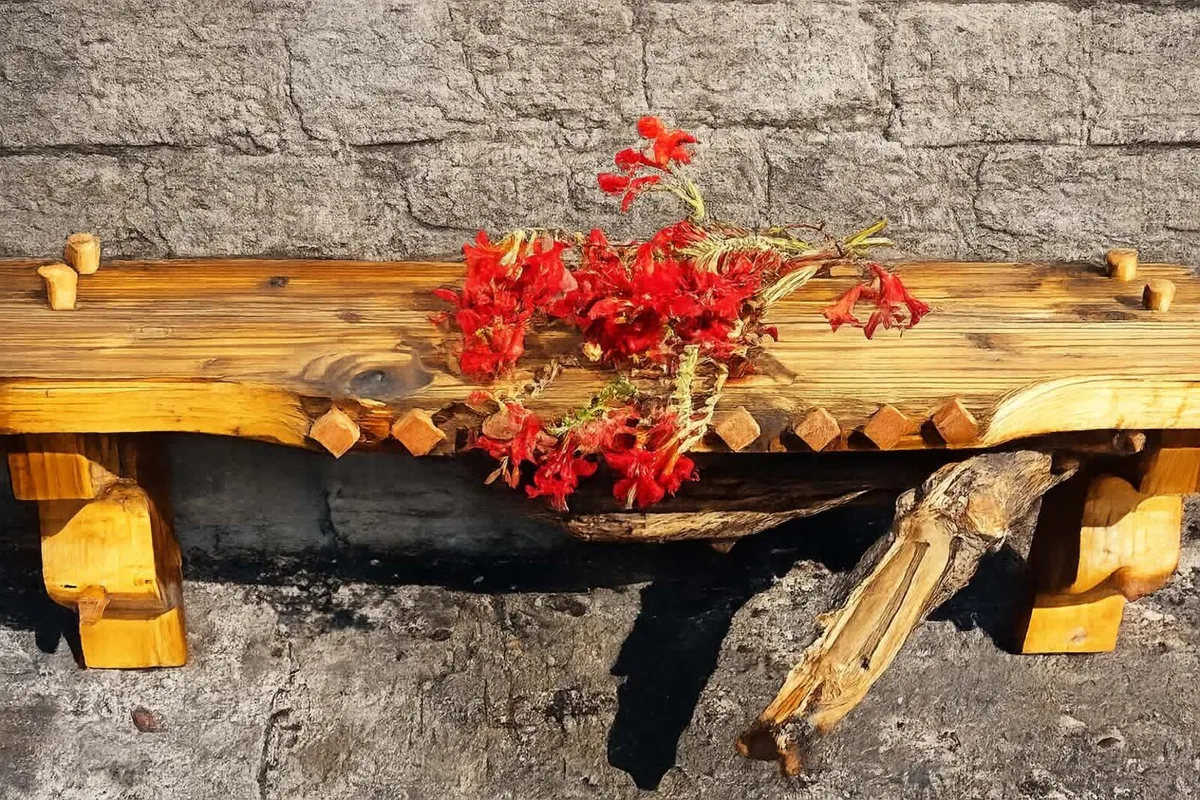 NEW Rustic Driftwood Stove Mantle / Shelf - Image 1