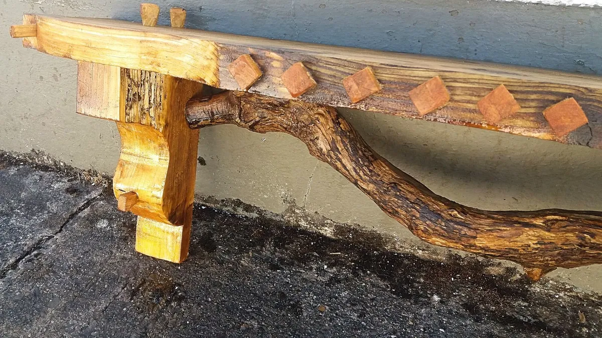 NEW Rustic Driftwood Stove Mantle / Shelf - Image 4