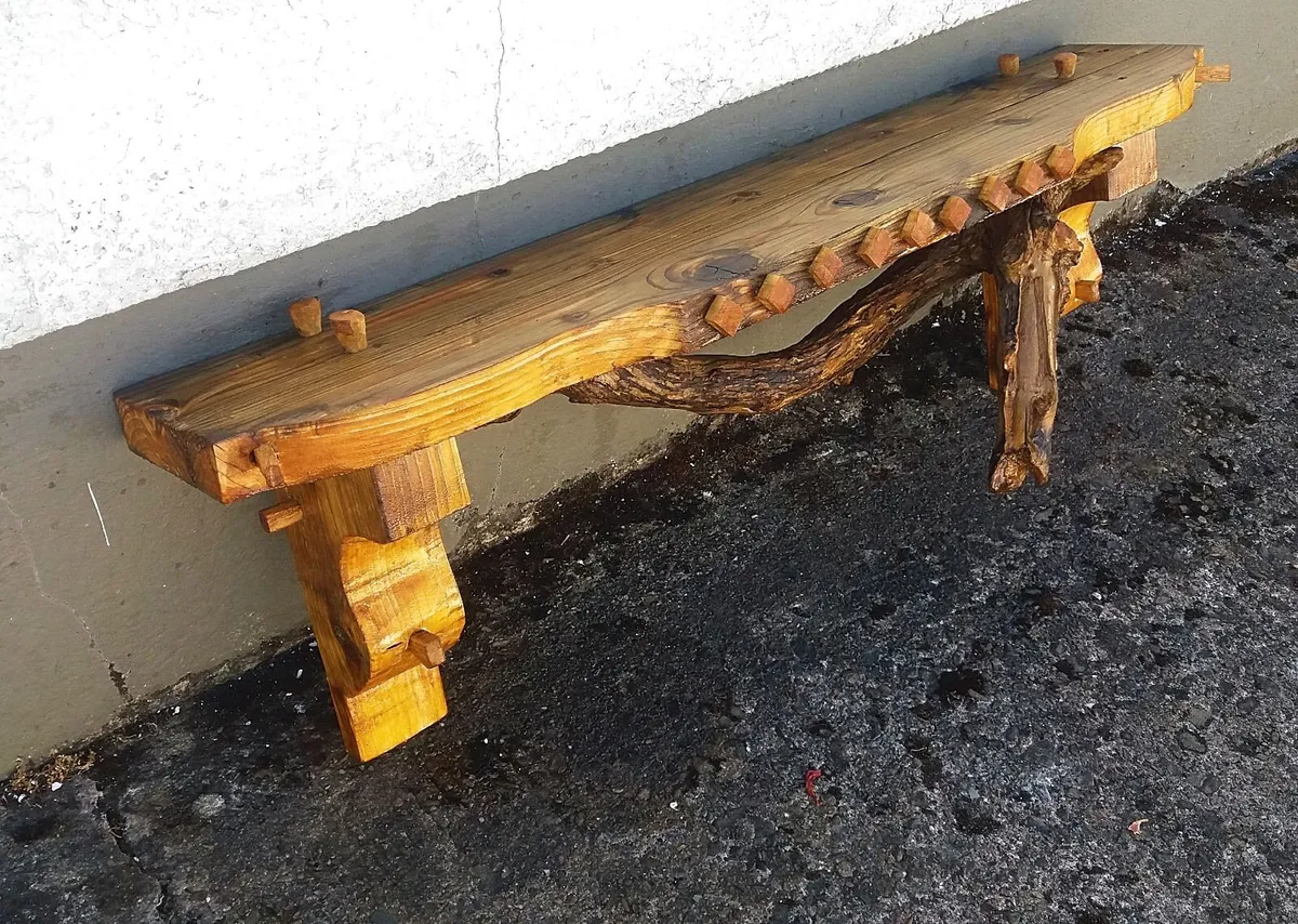 NEW Rustic Driftwood Stove Mantle / Shelf - Image 2